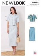 Kombination Schnittmuster für Damen NewLook 6697 mit...