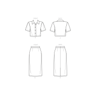 stylische Kombination Schnittmuster NewLook 6697 DIY zum nähen