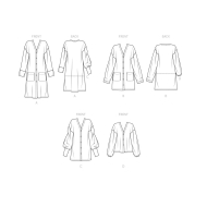 kuschelige Jacke Schnittmuster Simplicity 9373 DIY zum nähen