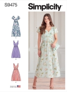 Kleid Schnittmuster für Damen Simplicity 9475 mit...