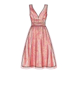 Sewing pattern Misses dress with V-neck Simplicity 9475