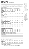 Sewing pattern Misses dress with V-neck Simplicity 9475