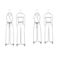 off-the-shoulder overall paper sewing pattern simplicity...