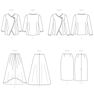elegante Kombination Schnittmuster Simplicity 9555 DIY...