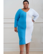 Sewing pattern Womens plus-size dress, jersey dress Simplicity 9599