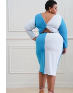 Sewing pattern Womens plus-size dress, jersey dress Simplicity 9599