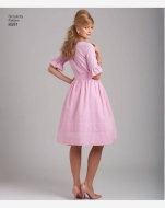 englisches Schnittmuster Damenkleid, Vintagekleid 60er Jahre Gr. P5 12-20 (DE 38-46) Nr. 8591 von Simplicity