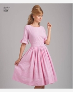englisches Schnittmuster Damenkleid, Vintagekleid 60er Jahre Gr. P5 12-20 (DE 38-46) Nr. 8591 von Simplicity
