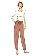 Schnittmuster bequeme Damenhose zum reinschlüpfen Butterick 6865 Gr. 30-52