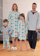 Schnittmuster angenehme Jerseykombination für die ganze Familie Butterick 6867Gr. Kinder 3-12 (DE 98-146) Unisex S-XL (DE 44-58)