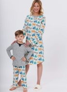 Schnittmuster angenehme Jerseykombination für die ganze Familie Butterick 6867Gr. Kinder 3-12 (DE 98-146) Unisex S-XL (DE 44-58)