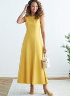 Schnittmuster schönes Damenkleid, Maxikleid Butterick 6850 Gr. 32-48