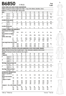 Schnittmuster schönes Damenkleid, Maxikleid Butterick 6850 Gr. 32-48