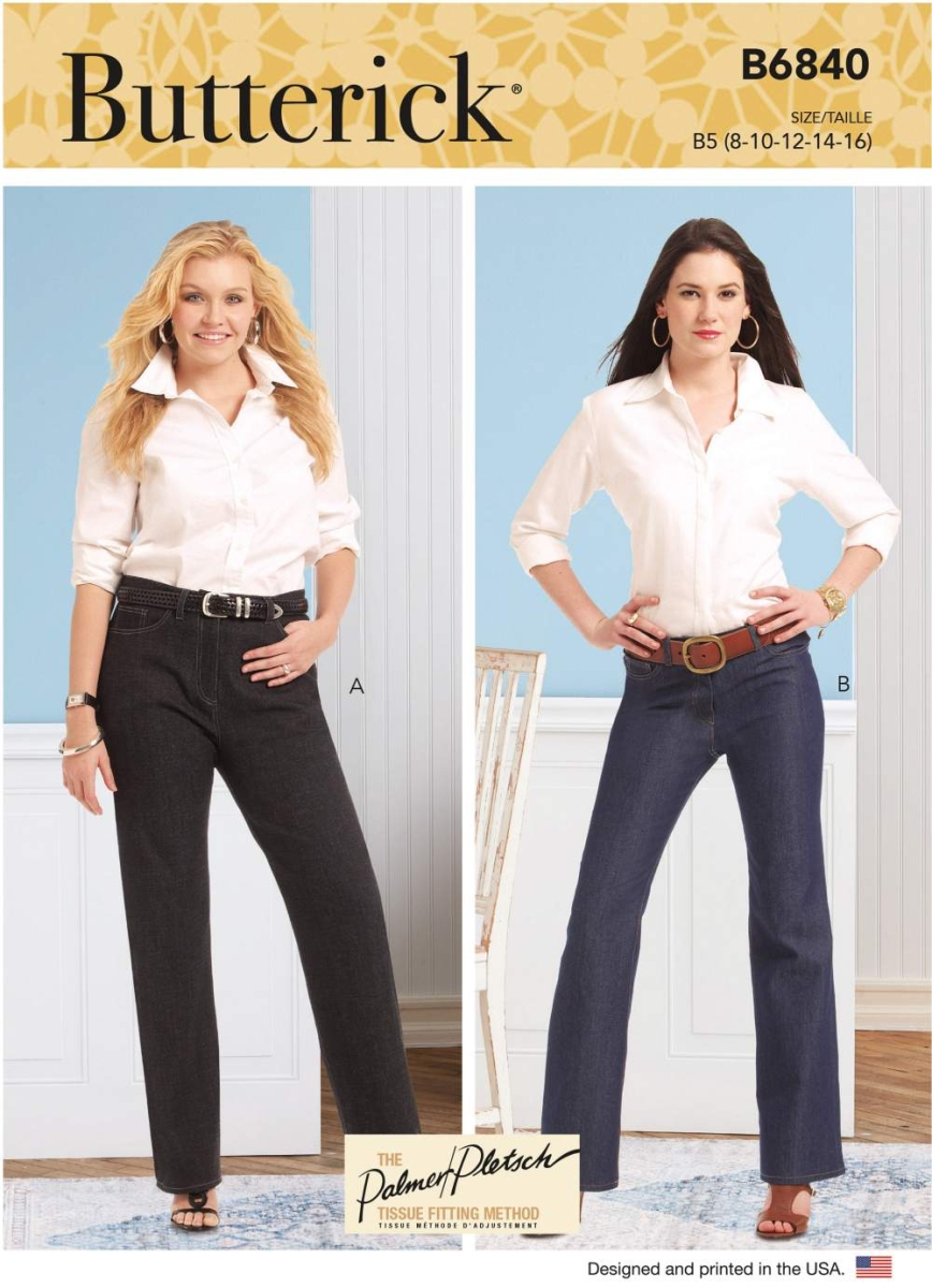 Hose Schnittmuster für Damen Butterick 6840 mit Nähanleitung