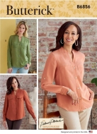 Blusen Schnittmuster Butterick 6856 mittel zu nähen