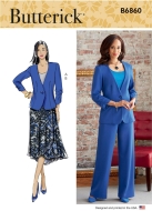 combination sewing pattern for women butterick 6860...