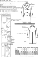 Schnittmuster Trenchcoat, kurzer Damenmantel pattern company 05680 Gr. 34-48