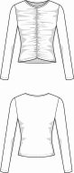gerafftes Shirt digitales Schnittmuster Juliana Martejevs...