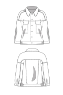 oversized Jacke digitales Schnittmuster Juliana Martejevs...