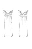 sommerliches Kleid digitales Schnittmuster Juliana...