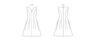 hübsches Designerkleid Schnittmuster Vogue 1949 DIY...