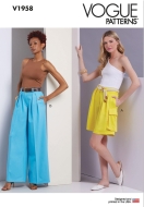 weite Hose Schnittmuster Vogue 1958 DIY zum nähen