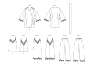 extravagant underwear paper sewing pattern vogue 1962 diy...