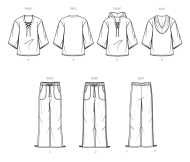 Sewing pattern Mens set Shirt, Hoodie and trousers knowME...