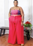 Sewing pattern Misses plus-size set Bustier, shorts, and trousers knowME 2028 size 16W-38W (DE 42-64)