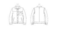 Sewing pattern Mens jacket, Lumberjack jacket knowME 2036...