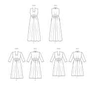 gerafftes Kleid Schnittmuster Butterick 6941 DIY zum...