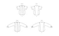 hübsches Bluse Schnittmuster Butterick 6943 DIY zum nähen