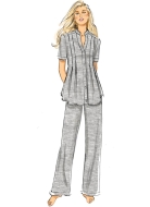 Schnittmuster legere Bequemkombi Kleid, Top und Hose Butterick 6945 Gr. 34-52