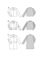 legere Jacke Schnittmuster Burda 5855 DIY zum nähen