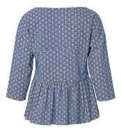 Schnittmuster feminines Blusenshirt mit Peplum Burda 5856 Gr. 34-48