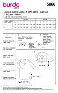 coats for women sewing pattern burda 5860 average to sew