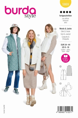 jacket sewing pattern for women burda 5869 sewing instructions