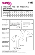 coats for women sewing pattern burda 5883 very easy to sew