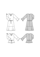romantisches Kleid Schnittmuster Burda 5884 DIY zum...