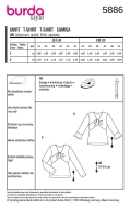 shirts for women sewing pattern burda 5886 average to sew
