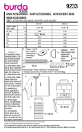 Accessoires Schnittmuster Burda 9233 mittel zu nähen
