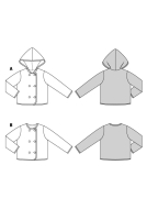 edged childrens jackets paper sewing pattern burda 9236...