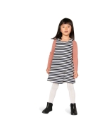 Schnittmuster einfaches Kinderkleid, Trägerkleid mit Saumrüsche Burda 9238 Gr. 104-146