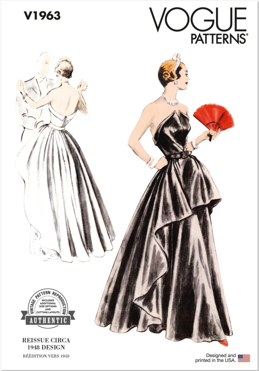 Vintage Schnittmuster für Damen Vogue 1963 mit Nähanleitung