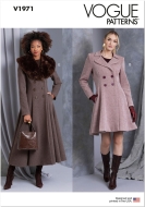 coat sewing pattern for women vogue 1971 sewing instructions