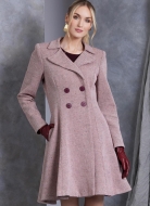 Sewing pattern Ladies coat with faux fur collar Vogue 1971