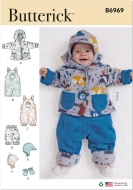 baby-combination sewing pattern for Babys butterick 6969...