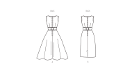 sewing-pattern-retro-dress-butterick-6955-with-sewing-ins...