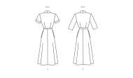 sewing-pattern-retro-dress-butterick-6956-with-sewing-ins...