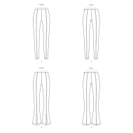 bequeme Hose Schnittmuster Butterick 6963 DIY zum nähen